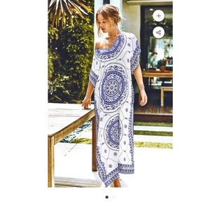 Boho Print Maxi Coverup - NWT